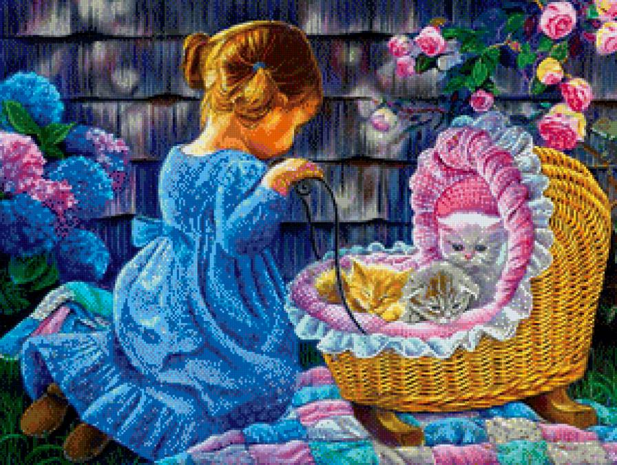 Маленькая мама - малыши, дети - предпросмотр