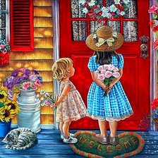 Схема вышивки «В гости»