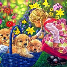 Схема вышивки «Милые малыши»