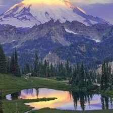 Схема вышивки «Горы»