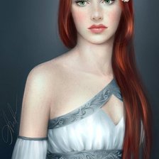 Схема вышивки «Милая девушка»