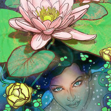 Схема вышивки «Речная нимфа»