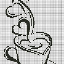 Схема вышивки «монохром»