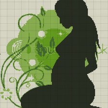 Схема вышивки «монохром»