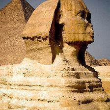 Схема вышивки «сфинкс»