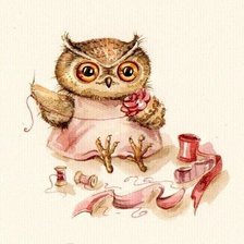 Схема вышивки «Сова»