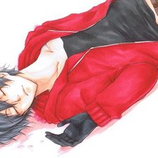 Схема вышивки «Черноволосый аниме парень»