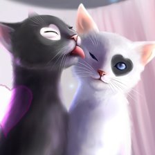 Схема вышивки «Коты»