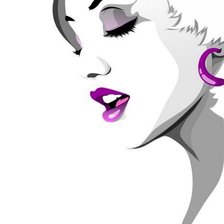 Схема вышивки «Девушка»