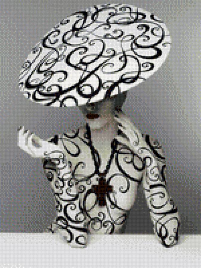 Женщина - графика, люди, мода, монохром, гламур - предпросмотр