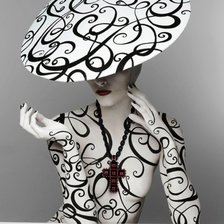 Схема вышивки «Женщина»