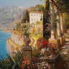 Схема вышивки «морской пейзаж»