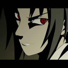 Схема вышивки «Саске Учиха»