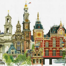 Схема вышивки «Серия: Города»