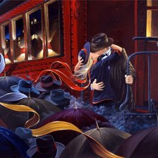 Схема вышивки «Дождь»