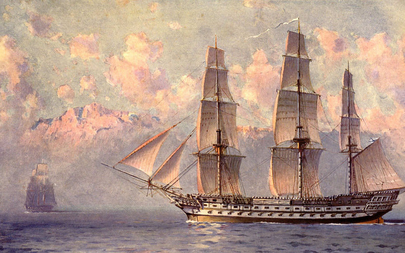 корабли - корабль, море - оригинал