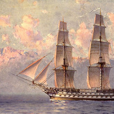 Схема вышивки «корабли»