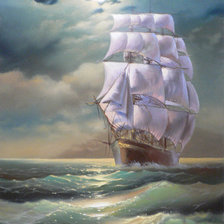 Схема вышивки «в ночном море»