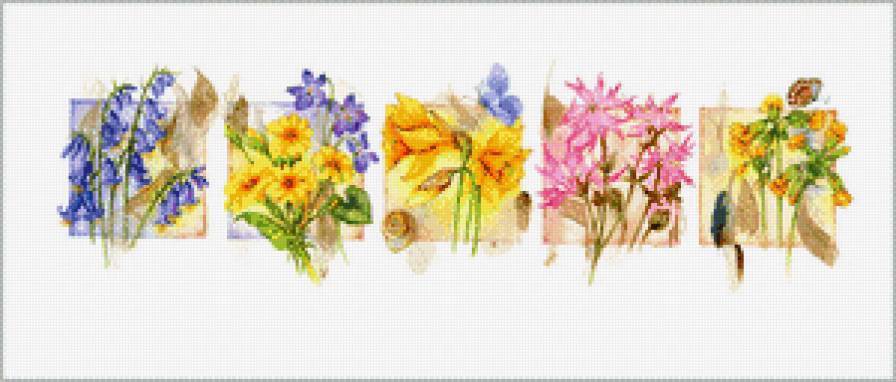 Цветы.Акварель - джен харбон, букеты, живопись, цветы, акварель - предпросмотр