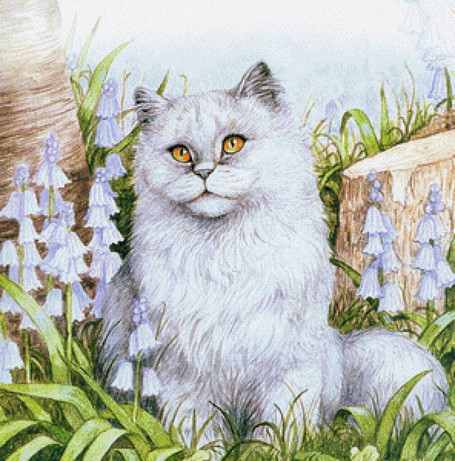 Коты. - живопись, дэбби кук, коты - предпросмотр