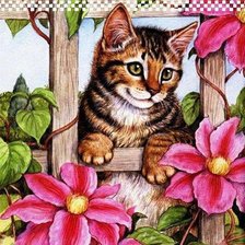 Схема вышивки «а что там за забором»