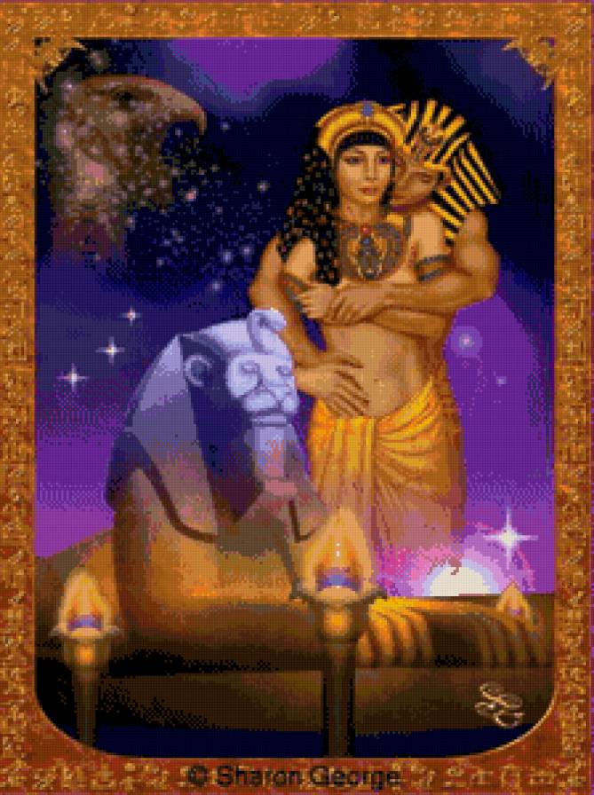 царственная пара - пара, царица, египет - предпросмотр