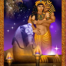 Схема вышивки «царственная пара»