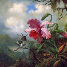 Схема вышивки «орхидея»