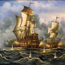 Схема вышивки «корабли»