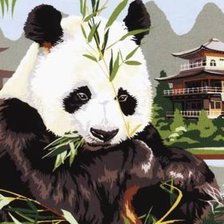 Схема вышивки «Панда»