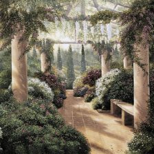 Схема вышивки «парк»