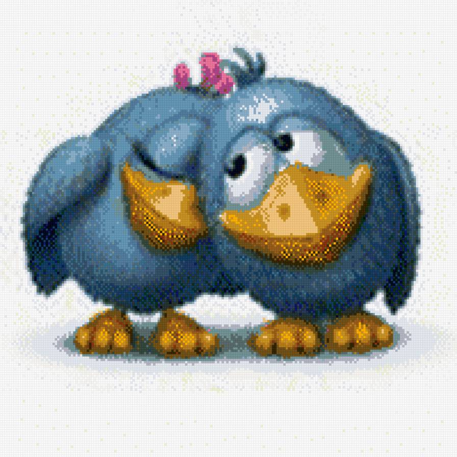 Парочка - пара, птицы, любовь - предпросмотр