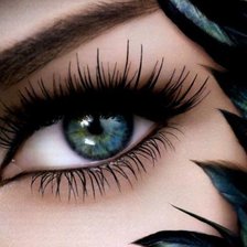 Схема вышивки «глаз»