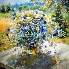 Схема вышивки «Колокольчики»