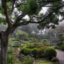 Схема вышивки «Японский сад»