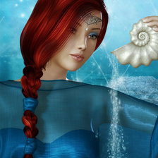 Схема вышивки «Девушка»