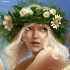 Схема вышивки «Девушка»