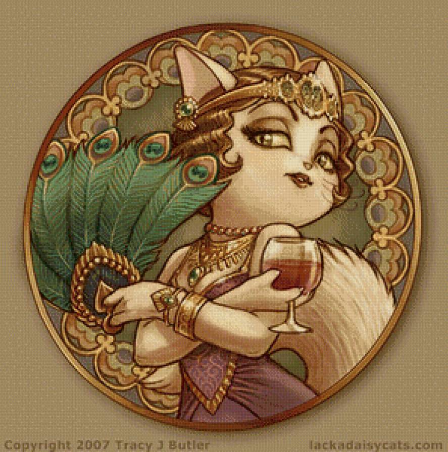 Кошечка-кокетка - юмор, приколы, коты, животные - предпросмотр