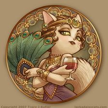 Схема вышивки «Кошечка-кокетка»