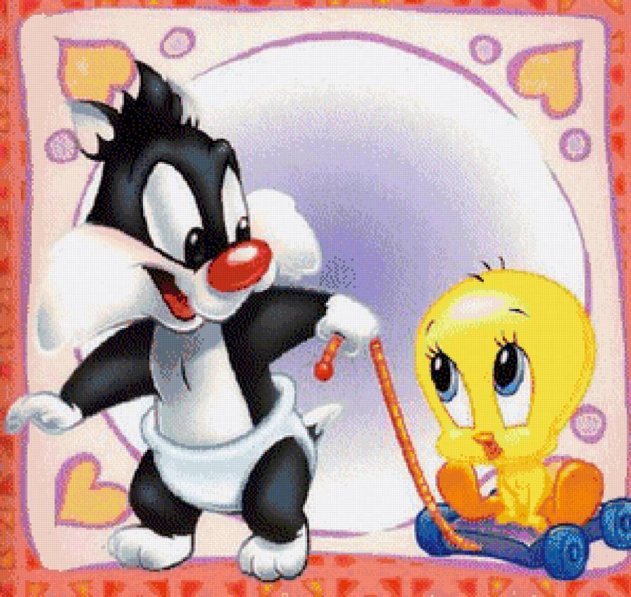Baby Sylvestre and Baby Tweety - looney tunes - предпросмотр