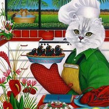 Схема вышивки «кушать подано»