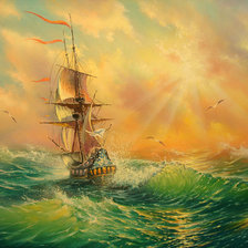 Схема вышивки «солнце в тумане»