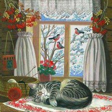 Схема вышивки «в тепле и уюте»