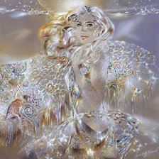 Схема вышивки «Девушка»