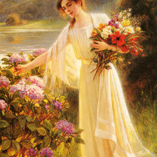 Схема вышивки «цветочница»