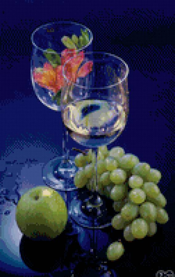 для двоих - натюрморт, романтика, кухня, фрукты - предпросмотр