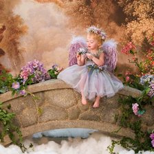 Схема вышивки «маленький ангелочек»