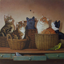 Схема вышивки «Каждому по корзинке»