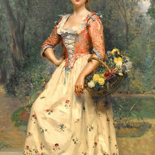 Схема вышивки «цветочница»