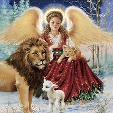 Схема вышивки «ангельская дружба»